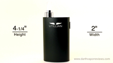 Utillian 420 Herbal Vaporizer Dimensions